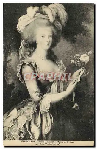 Cartes postales Versailles Marie Antoinette Reine De France