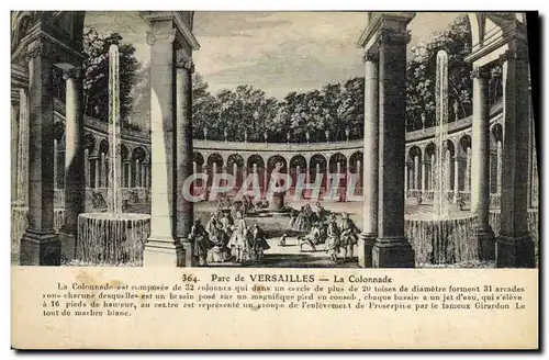 Ansichtskarte AK Parc De Versailles La Colonnade