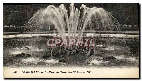 Cartes postales Versailles Le Parc Bassin Des Sirenes