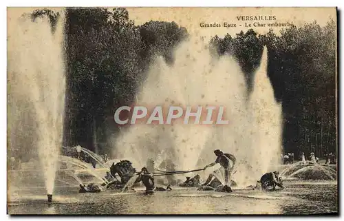 Ansichtskarte AK Versailles grandes Eaux Le Char embourbe