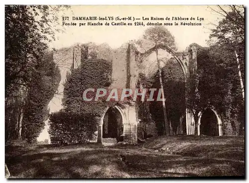 Cartes postales Dammarie Les Lys Les Ruines De l&#39Abbaye Du Lys