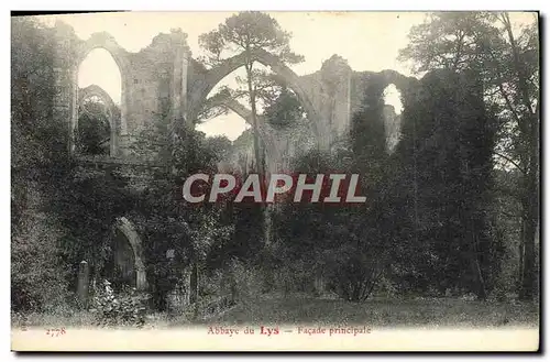 Cartes postales Abbaye Du Lys Facade Principale