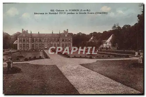 Cartes postales Chateau De Bombon Residence Du Marechal Foch