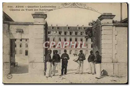 Cartes postales Avon Quartier Lariboisiere Caserne Du Train Des Equipages Militaria