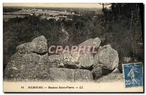 Cartes postales Nemours Rochers Saint Pierre