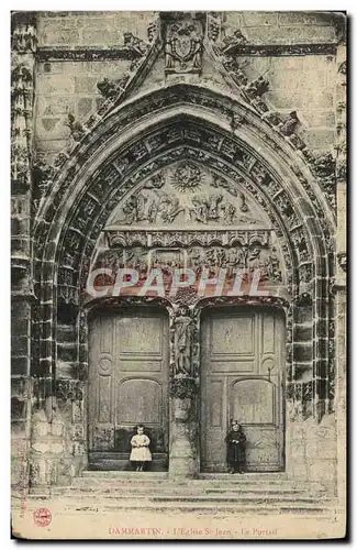 Cartes postales Dammartin L&#39Eglise St Jean Le Portail Enfants