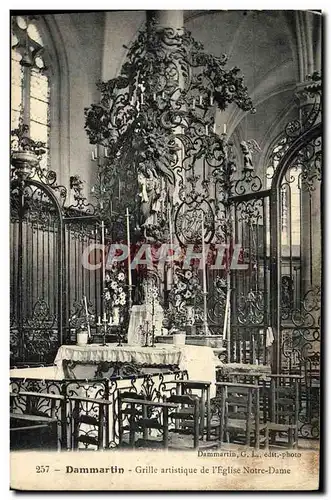 Cartes postales Dammartin Grille Artistique De l&#39Eglise Notre Dame