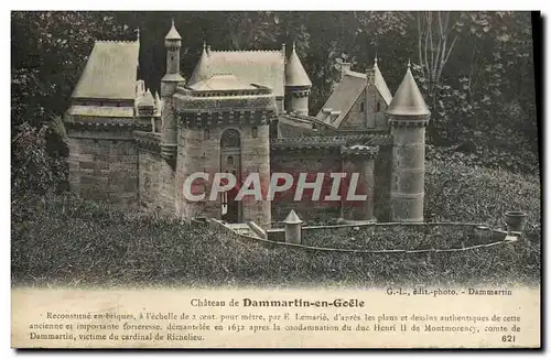 Cartes postales Chateau De Dammartin En Goele reconstitue en briques