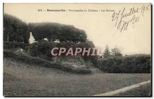 Cartes postales Dammartin Promenades Du Chateau Les Ruines