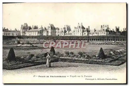 Ansichtskarte AK Palais De Fontainebleau Facade Sur Le Parterre