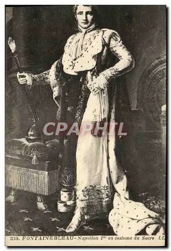 Ansichtskarte AK Fontainebleau Napoleon 1er en costume de sacre