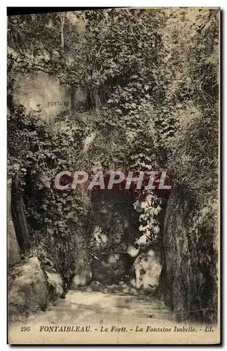 Cartes postales Fontainebleau La Foret La Fontaine Isabelle