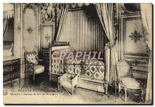 Cartes postales Palais De Fontainebleau Chambre A Coucher de Mme de Maintenon