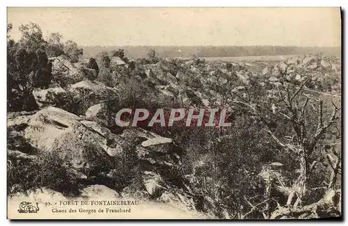 Cartes postales Foret De Fontainebleau Chaos Des Gorges De Franchard