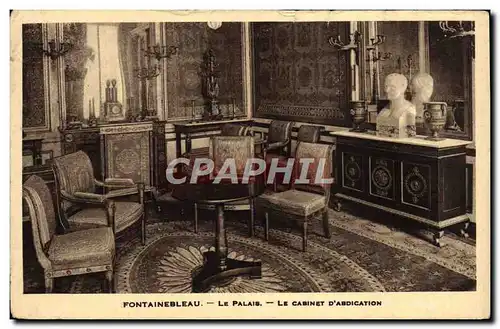 Cartes postales Fontainebleau Le Palais Le Cabinet D&#39Abdication