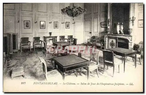 Cartes postales Fontainebleau Le Chateau Salon De Jeux De l&#39imperatrice Josephine