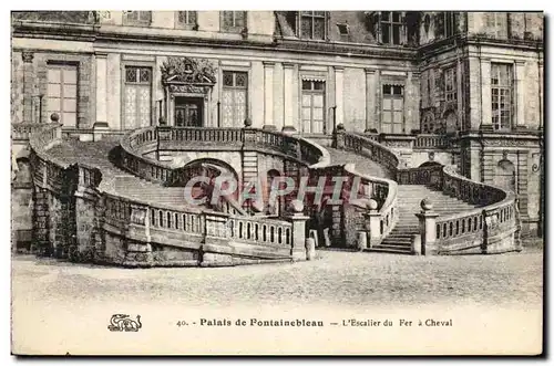 Cartes postales Palais De Fontainebleau L&#39Escalier Du Fer Cheval