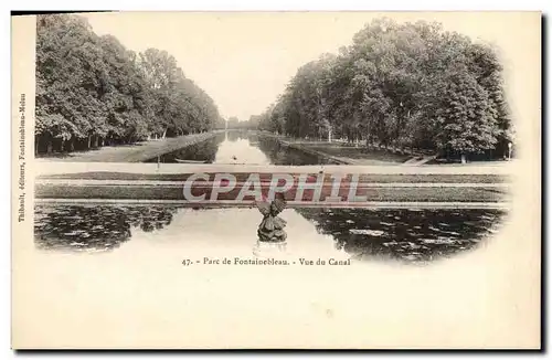 Ansichtskarte AK Parc De Fontainebleau Vue Du Canal