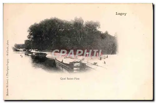 Cartes postales Lagny Quai Saint pere