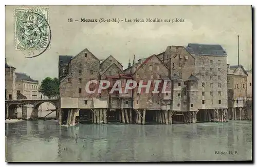 Cartes postales Meaux Les Vieux Moulins sur pilotis