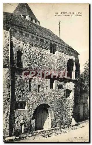 Cartes postales Provins Maison Romane