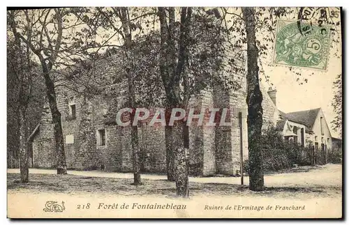 Ansichtskarte AK Foret De Fontainbleau Ruines De l&#39Ermitage De franchard