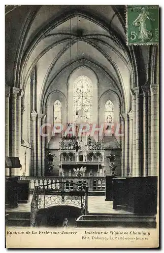 Cartes postales Environs De La Ferte Soux Jouarre Interieur de l&#39Eglise de Chamigny