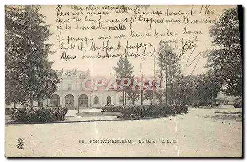 Cartes postales Fontainebleau La Gare