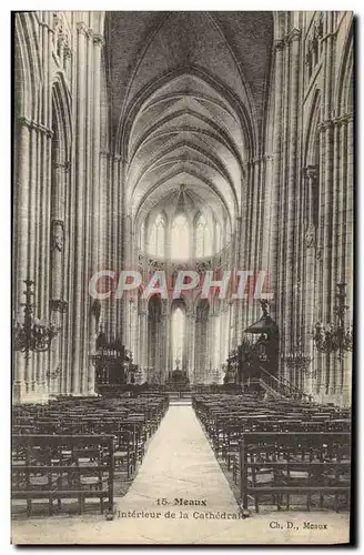 Ansichtskarte AK Meaux Interieur De La Cathedrale