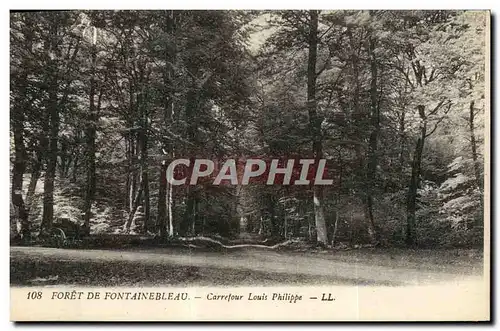 Cartes postales Foret De Fontainebleau Carrefour Louis Philippe