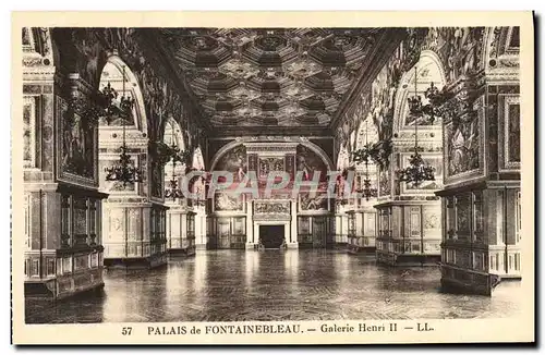 Cartes postales Palais De Fontainebleau Galerie Henri II