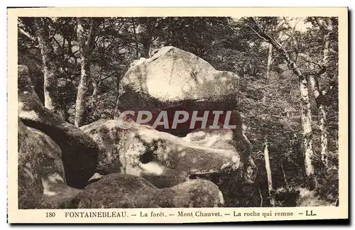 Cartes postales Fontainebleau La Foret Mont Chauvet La Roche Qui Remue