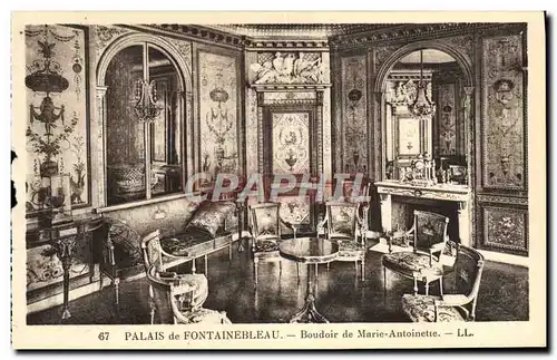 Cartes postales Palais De Fontainebleau Boudoir De Marie Antoinette