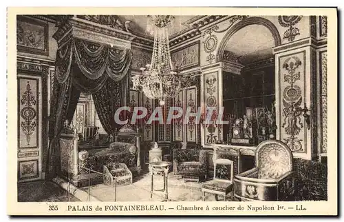 Cartes postales Palais De Fontainebleau Chambre a Coucher De Napoleon 1er