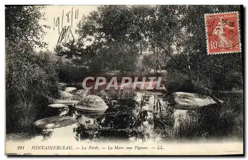 Ansichtskarte AK Fontainebleau La Foret La Mare Aux Pigeons