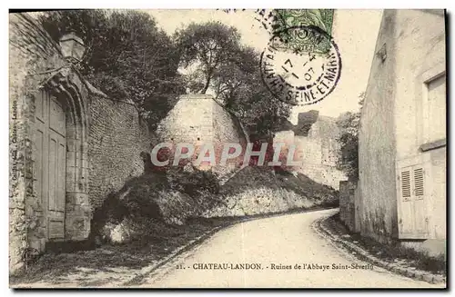 Cartes postales Chateau Landon Ruines De l&#39Abbaye Saint Severin