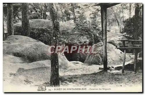 Ansichtskarte AK Foret De Fontainebleau Caverne Des Brigands