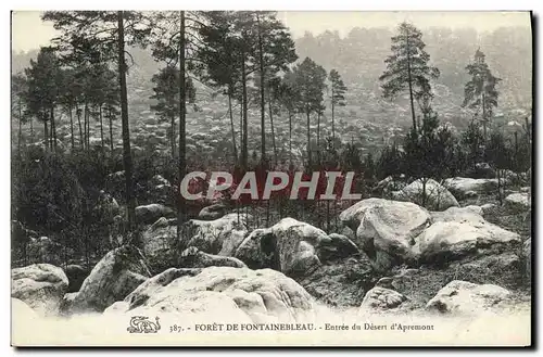 Cartes postales Foret De Fontainebleau Entree Du Desert d&#39Apremont