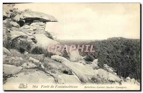 Cartes postales Fore De Fontainebleau Belvedere Carnot Rocher Cassepot