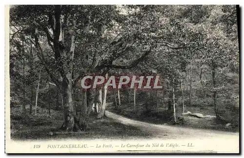 Ansichtskarte AK Fontainebleau La Foret La Carrefour Du Nid de l&#39aigle