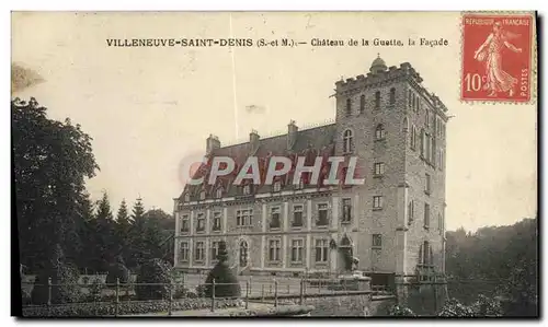 Ansichtskarte AK Villeneuve Saint Denis Chateau De La Guette La Facade