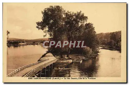 Cartes postales Samois Sur Seine Le Bas Samois l&#39Ile de la Vauthere