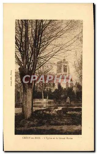 Cartes postales Crecy En Brie l&#39Eglise Et Le Grand Morin