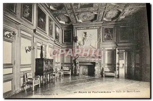 Ansichtskarte AK Palais De Fontainebleau Salle De Saint Louis