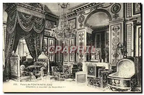 Ansichtskarte AK Palais De Fontainebleau Chambre A Coucher De Napoleon 1er