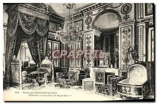 Cartes postales Palais De Fontainebleau Chambre a coucher de napoleon 1er