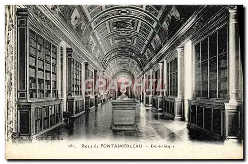 Cartes postales Palais De Fontainebleau Bibliotheque