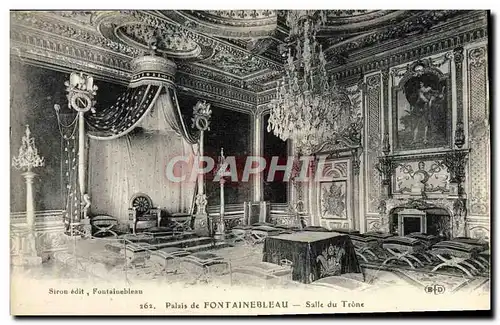 Ansichtskarte AK Palais De Fontainebleau Salle Du Trone