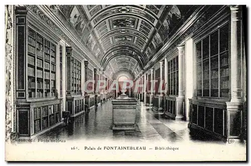 Cartes postales Palais De Fontainebleau Bibliotheque