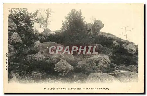 Cartes postales Palais De Fontainebleau Rocher De Bouligny